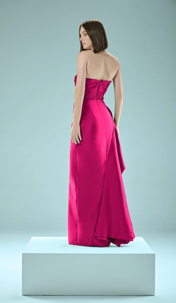 Vestido Busto Drapeado Saia Balone - Fátima Scofield