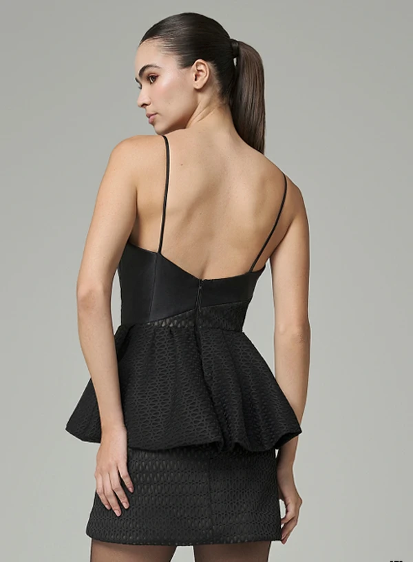 Vestido Curto Festa - Marrô