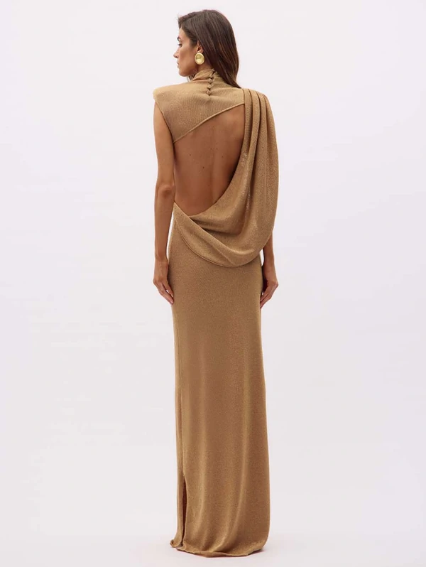 Vestido Gola Alta - Oasis