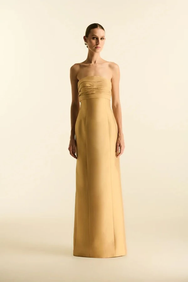 Vestido Longo Capa Removível - Maracujá