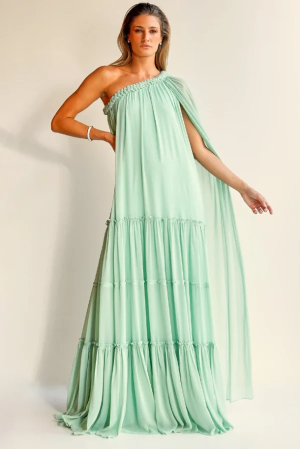 Vestido Um Ombro Capa - Unity Seven