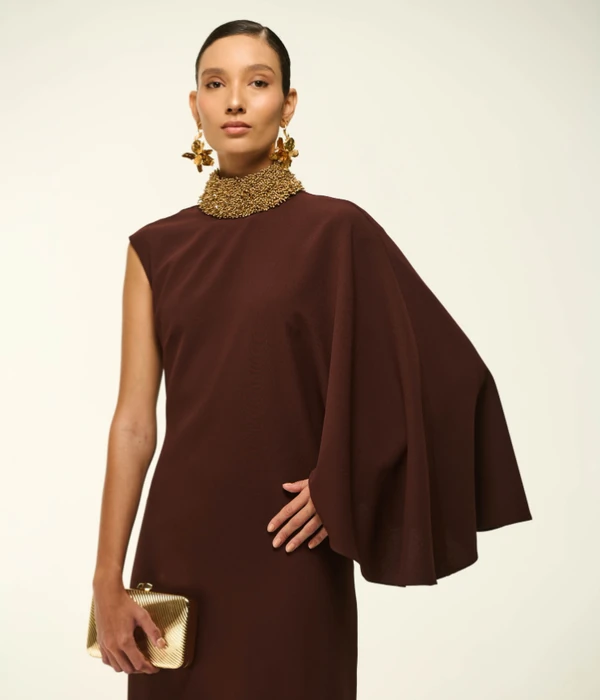 Vestido Gola Bordado - Artesacra