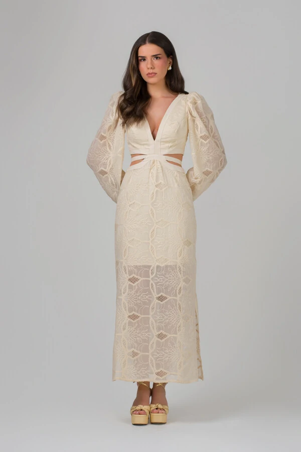 Vestido Patricia Manga - Fernanda Nabhan