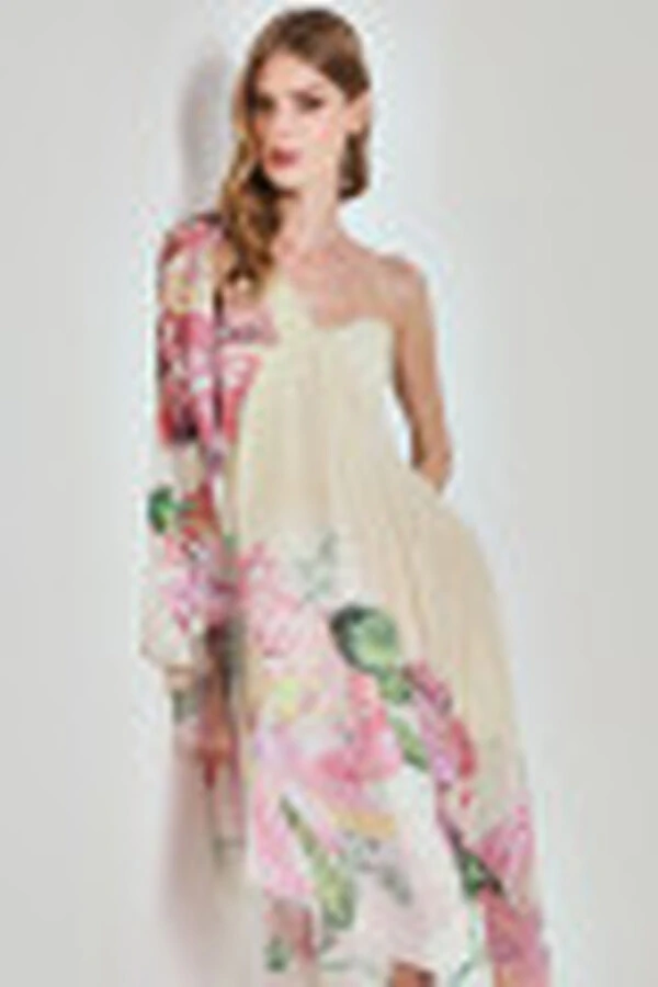 Vestido Pétalas Assimétrico - Ave Rara