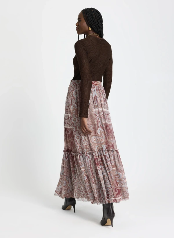 Saia Longa Paisley - Lelis