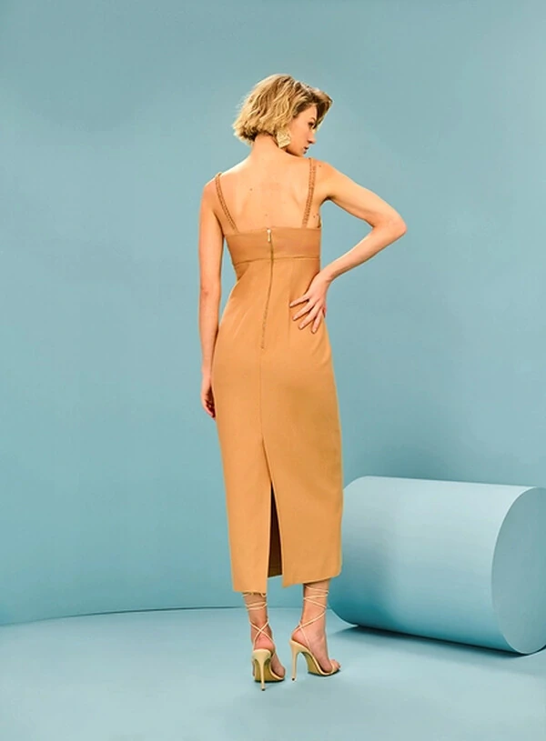 Vestido Sobreposição Busto - Tufi Duek