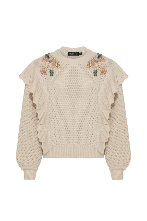 Tricot Bordado Serene - PatBO