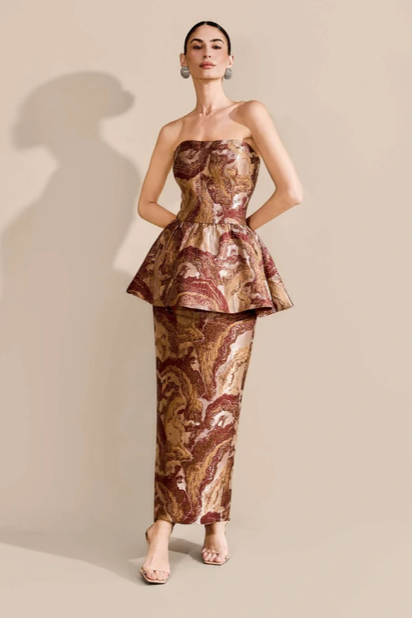 Vestido Jacquard - Fleche D'or