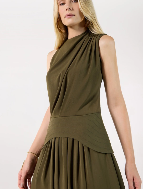 Vestido Pala Trabalhada - Tufi Duek