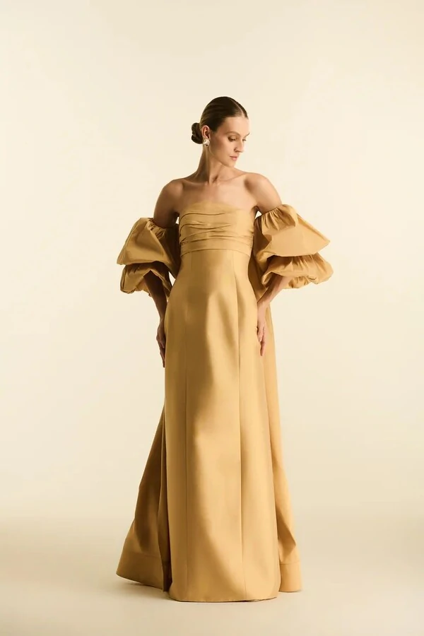 Vestido Longo Capa Removível - Maracujá