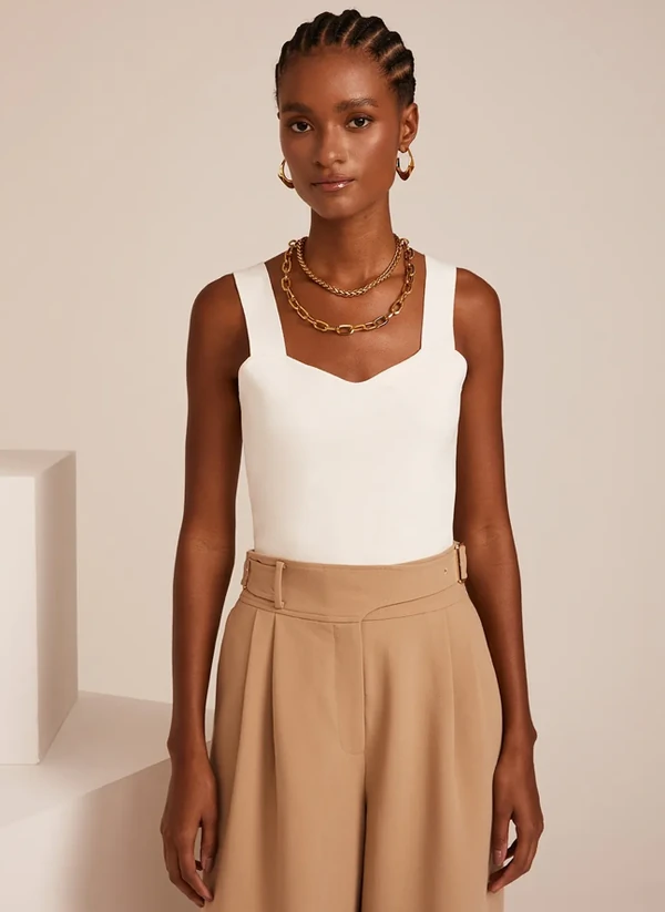 Top Cally Off Tricot Feminino - Le Lis