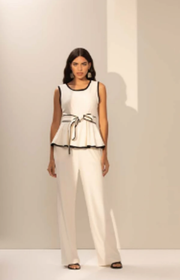 Pantalona Cós Alto Faixa Texturizado - Sly Wear