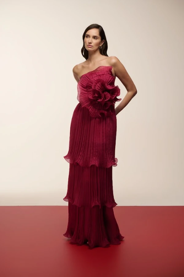 Vestido Flor Busto - Maracujá