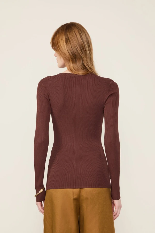 Blusa Canelada Tricot - Animale
