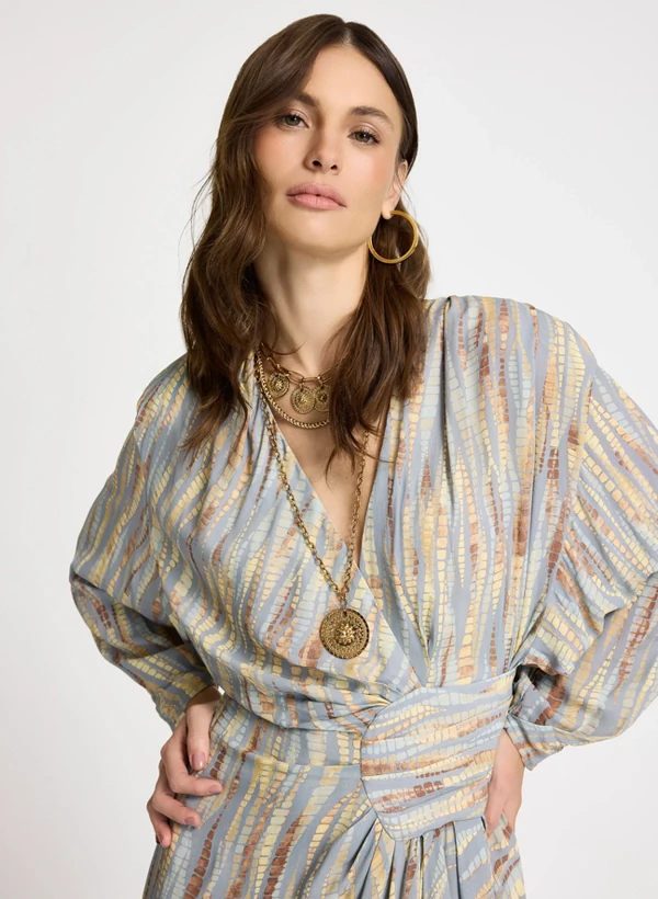 Vestido Rubi Midi Feminino - Le Lis