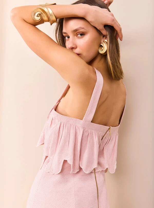 Vestido Maxi Midi Bordado - Skazi