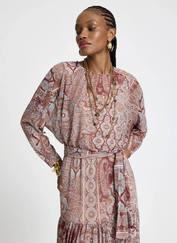 Vestido Longo Paisley - Lelis