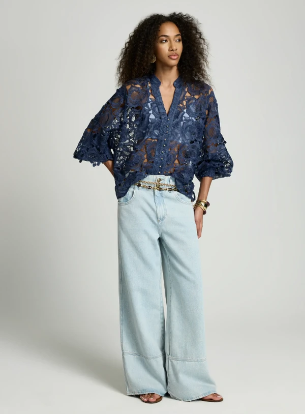 Calça Jeans Vivi Wide Leg - LeLis