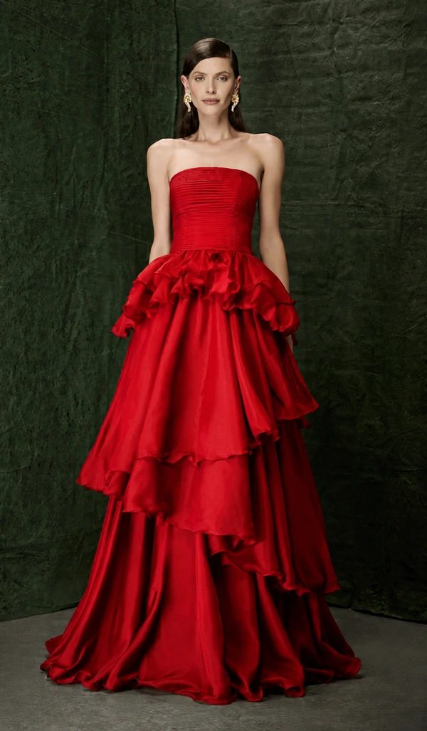 Vestido Drapeado Camadas - Fátima Scofield