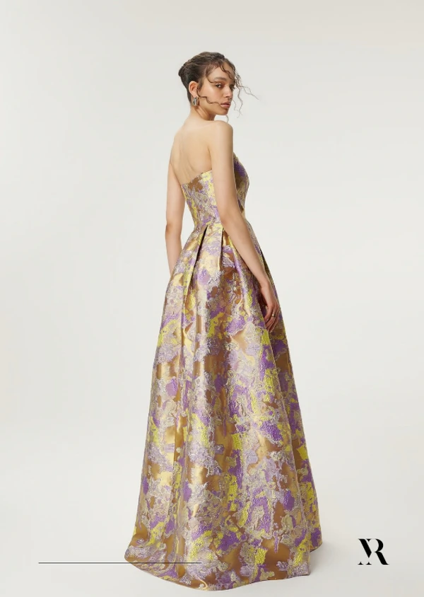 Vestido Jacquard - Marrô