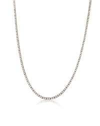 Colar riviera duas zircônias agrupadas