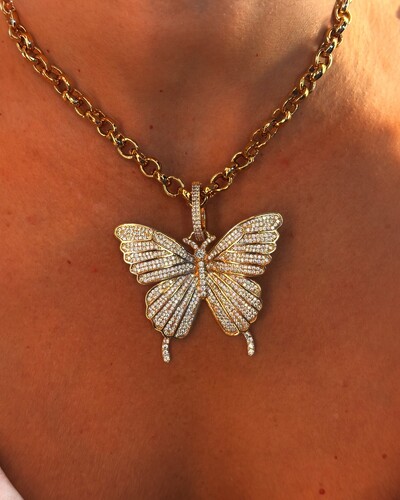 FotoPingente borboleta cravejado