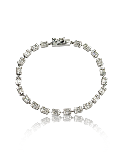 Foto Pulseira riviera fio faca baguetes
