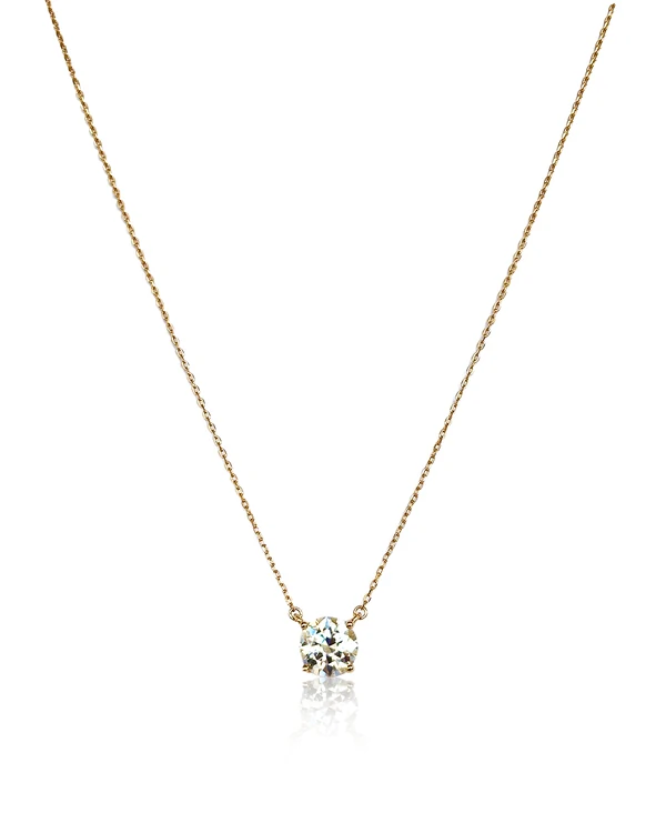 Colar ponto de luz 8mm moissanite