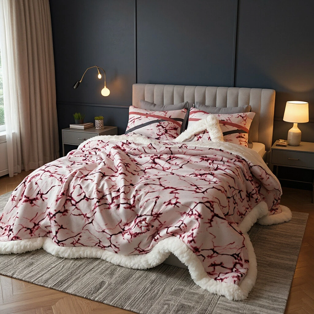 FotoCobertor Soft Reale Rosê Gold Com Duas Fronhas