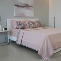 Jogo de Lençol Roses Algodão 200 fios 4 Peças