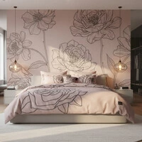 Jogo de Lençol Roses Algodão 200 fios 4 Peças