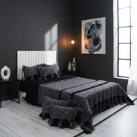 Jogo de cama Le Unique Crochê Lã de Algodão Egípcio com percal 600 fios 15 Peças