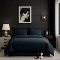 Jogo de Cama Iris Black Algodão 200 fios 7 peças