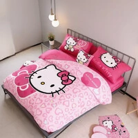 Jogo de Cama Hello Kitty 4 peças PercalFlex