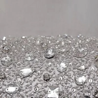 Almofada Baguete Cetim Crystale Prata