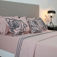 Jogo de Lençol Roses Algodão 200 fios 4 Peças