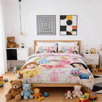 Jogo de Cama Princesas 4 peças PercalFlex