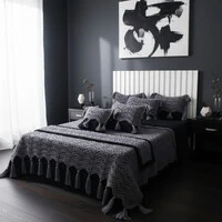 Jogo de cama Le Unique Crochê Lã de Algodão Egípcio com percal 600 fios 15 Peças