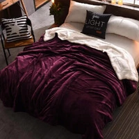 Cobertor Charmessy Veludo com Pele de Carneiro - 6 Opções de Cores