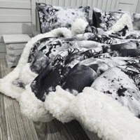 Cobertor Soft Reale Foral Abstrato com 2 Fronhas