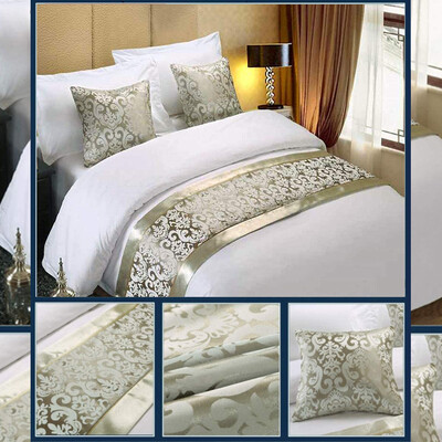 FotoJogo de Cama Gold Light Algodão 400 fios 8 peças.