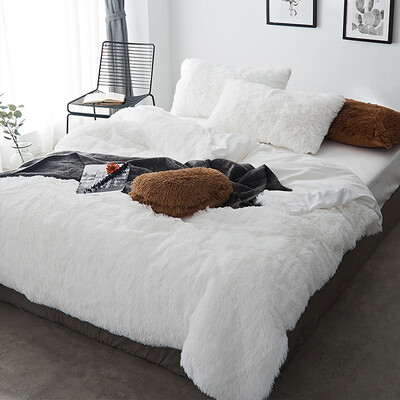 Foto Edredom Opulence Pelúcia Branco com 2 fronhas