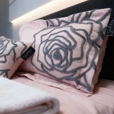 Foto Jogo de 4 fronhas Roses Algodão 200 fios