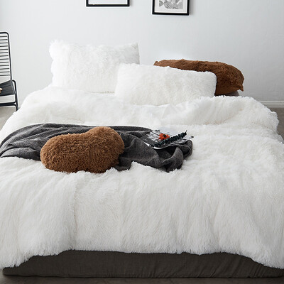 FotoEdredom Opulence Pelúcia Branco com 2 fronhas