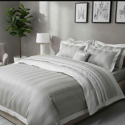 FotoJogo de Cama Pristine Algodão Dobby 400 fios 8 peças