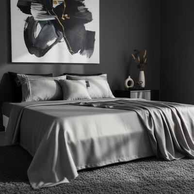Foto Jogo de Lençol Plissée Bambu 5 peças