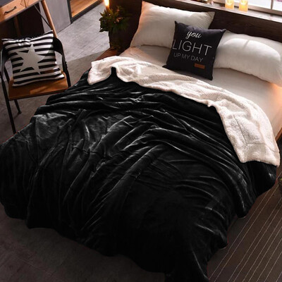 Foto Cobertor Charmessy Veludo com Pele de Carneiro - 6 Opções de Cores