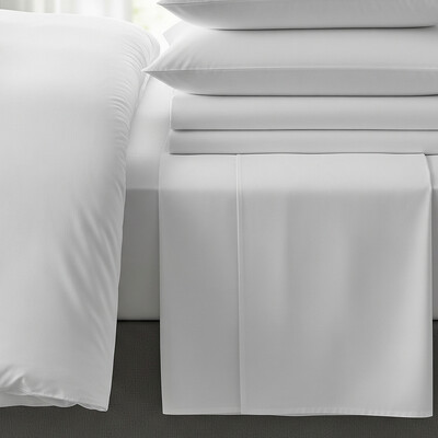 Foto Jogo de lençol L'Essentiel microfibra total branco leve 4 peças