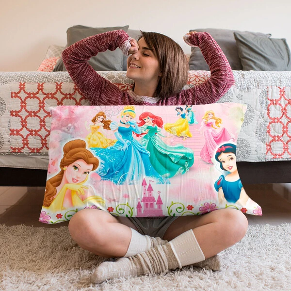 Jogo de Cama Princesas 4 peças PercalFlex