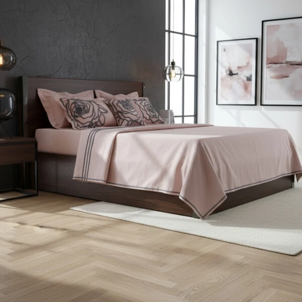 Jogo de Cama Roses Algodão 200 fios 8 Peças